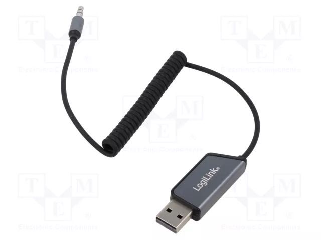 FM transmitter; Jack 3,5mm 3pin plug; black; 8m; Bluetooth: 5.3 LOGILINK BT0065