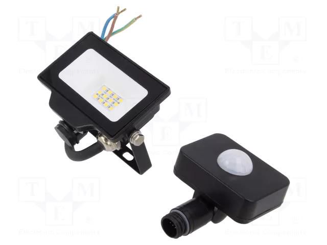 Lamp: LED flood light; 230VAC; 10W; 4000K; CRImin: 80; 1000lm GTV Poland GT-GCR10W-40