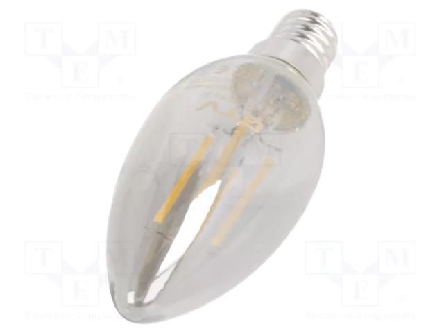 LED lamp; grey; E14; 230VAC; 4W; 360°; 2700K GTV Poland LD-C35FEP4-30