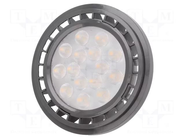 LED lamp; warm white; GU10; 230VAC; 1100lm; 12.5W; 40°; 3000K GTV Poland LDES111WW13W4015