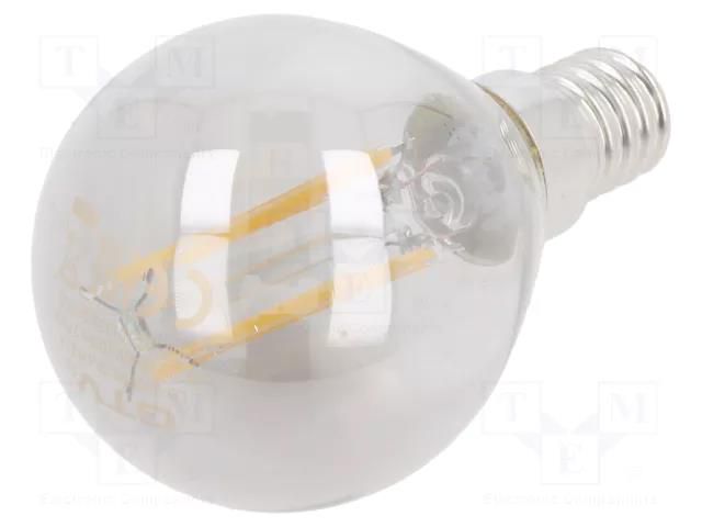 LED lamp; warm white; E14; 230VAC; 240lm; 4W; 360°; 2700K GTV Poland LD-G45FP4-30