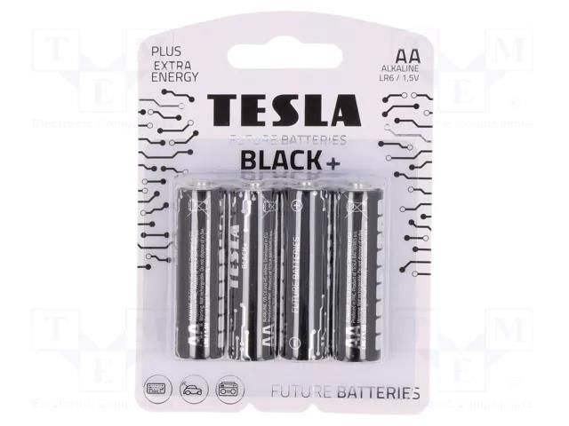 Battery: alkaline; AA; 1.5V; non-rechargeable; Ø14.5x50.5mm; 4pcs. TESLA BATTERIES BAT-LR6B/TESLA-B4