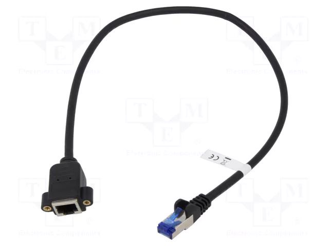 Extender Ethernet; S/FTP; Cat: 6a; RJ45 socket,RJ45 plug; Cu; 0.5m GOOBAY GOOBAY-65641