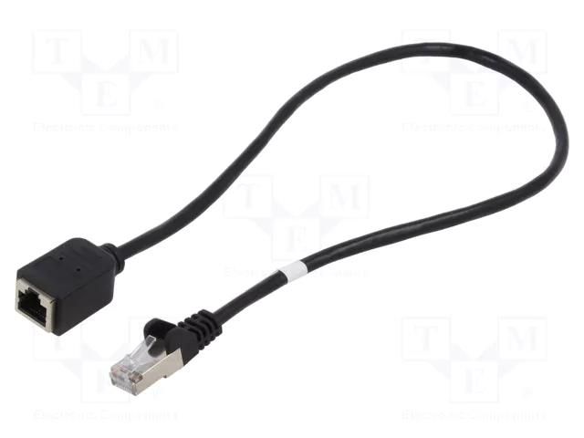 Extender Ethernet; RJ45 socket,RJ45 plug; F/UTP; 5e; stranded; Cu Goobay GOOBAY-73386