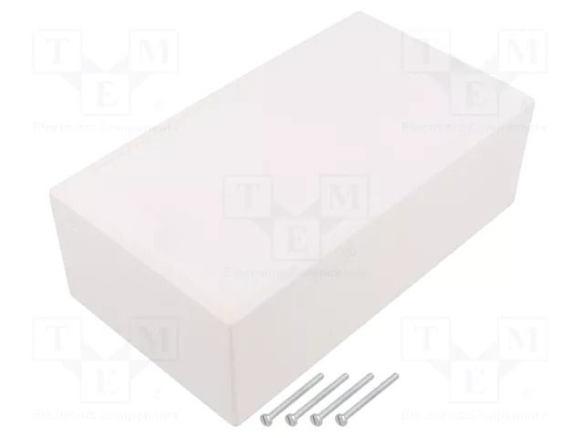 Enclosure: multipurpose; X: 112mm; Y: 200mm; Z: 71mm; ABS; white SUPERTRONIC PP039W