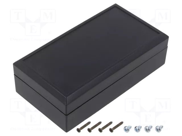 Enclosure: multipurpose; X: 67mm; Y: 125mm; Z: 40mm; ABS; black SUPERTRONIC PP061BN
