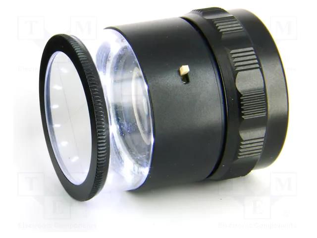 Desk magnifier; Mag: x10; Lens: Ø30mm IDEAL-TEK IDL-LE-003.00