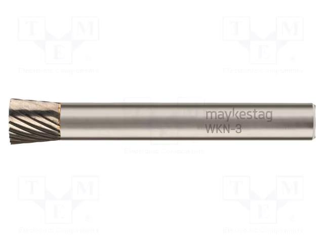 Rotary burr; Ø: 8mm; L: 53mm; metal; Working part len: 8mm; rod 6mm ALPEN-MAYKESTAG ALP.781306108100