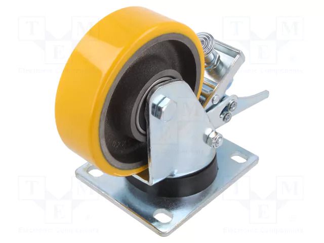 Transport wheel; Ø: 125mm; W: 40mm; H: 166mm; torsional with lock COLSON BTCU-1252-6040