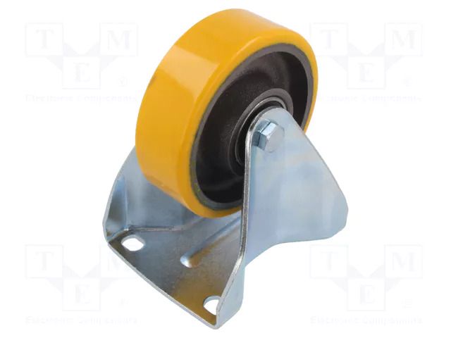 Transport wheel; Ø: 125mm; W: 40mm; H: 166mm; rigid; 400kg; -20÷80°C COLSON FTCU-1252-6040