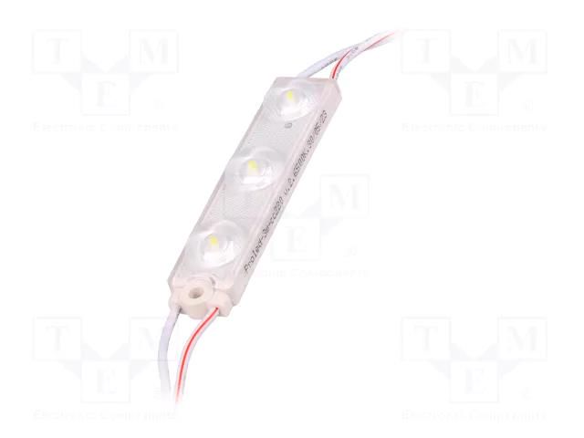 LED; white; 7000K; 1.08W; 174lm; IP67; 175°; No.of diodes: 3; 2835 POS PROLED-3W-CC220