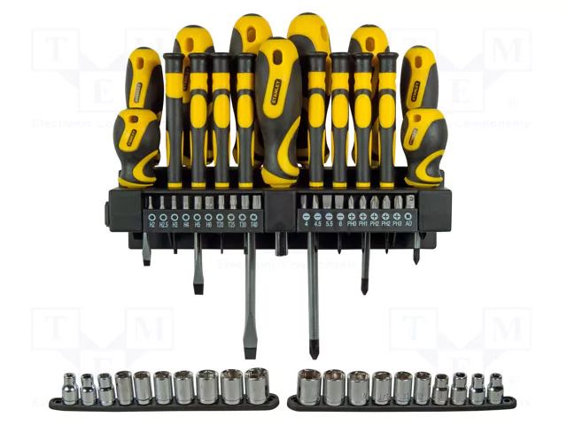 Kit: screwdrivers; 57pcs. STANLEY STL-STHT0-62143