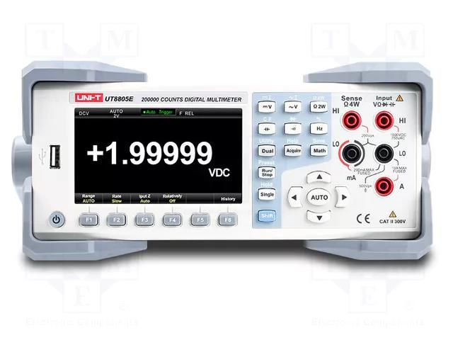 Benchtop multimeter; LCD 4,3"; 5,5 digit (200000); Illumin: yes UNI-T UT8805E