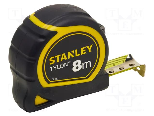 Measuring tape; L: 8m; Width: 25mm; Class: II; measure STANLEY STL-0-30-657