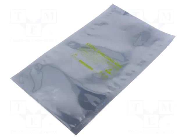 Protection bag; ESD; L: 254mm; W: 127mm; 100pcs; <10GΩ ANTISTAT ATS-010-0112