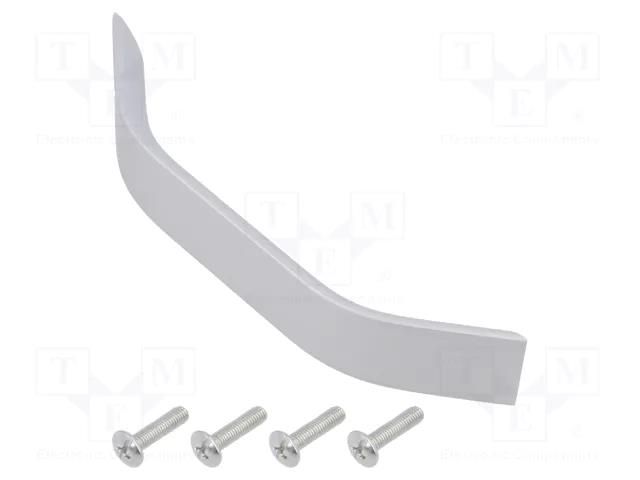 Holder; aluminium; natural; H: 28mm; L: 214mm; W: 18mm; handle GTV Poland GTV-UA-00-313192