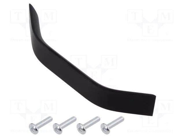 Holder; aluminium; matt black; H: 26.5mm; L: 146mm; W: 25mm; handle GTV Poland GTV-UA-00-33712820