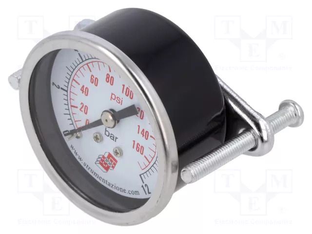 Manometer; 0÷12bar; non-aggressive liquids,inert gases; 50mm PNEUMAT M50A.NC012G18