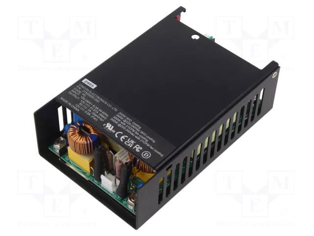 Power supply: switching; open; 500W; 80÷264VAC; 12VDC; 27.5A; 92.2% CINCON CFM500S120C-PC