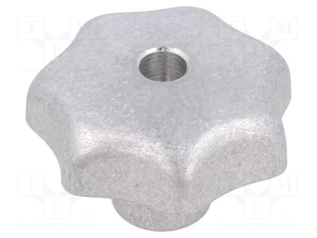 Knob; Ø: 50mm; Int.thread: M8; aluminium; DIN 6336; matt ELESA+GANTER DIN6336AL50-M8-DMT