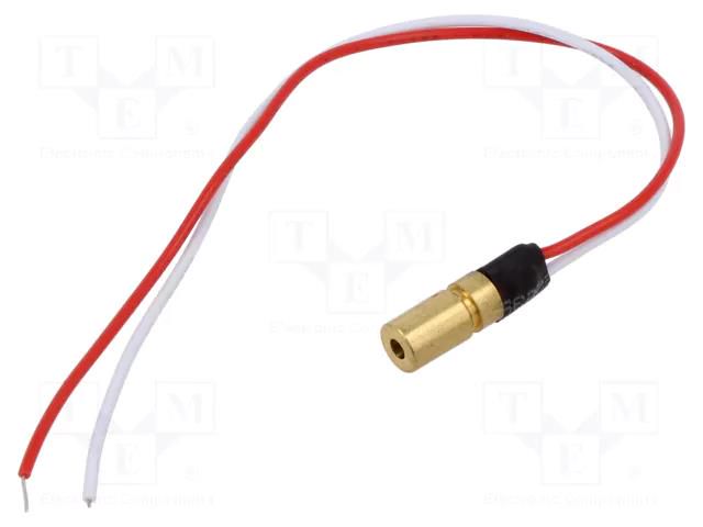 Module: laser; 1mW; red; dot; 650nm; 2.7÷3.3VDC; 5÷15mA PICOTRONIC LFD650-1-3ADJ-6X17