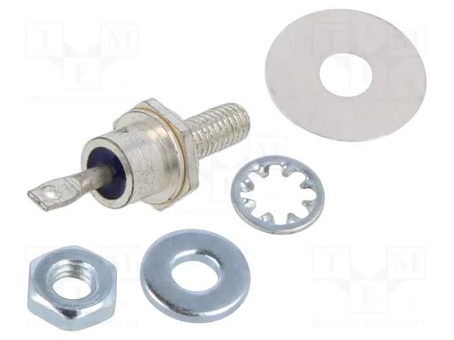 Diode: rectifying; 50V; 2.2A; anode to stud; DO4; 10-32 NF-2A; 1.2V NTE Electronics NTE5831
