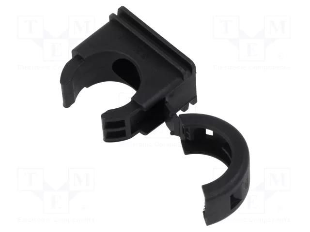 Bracket; polyamide; HelaGuard; -50÷135°C; black; UL94V-2; Size: 20 HELLERMANNTYTON AFCP20-PA66-BK