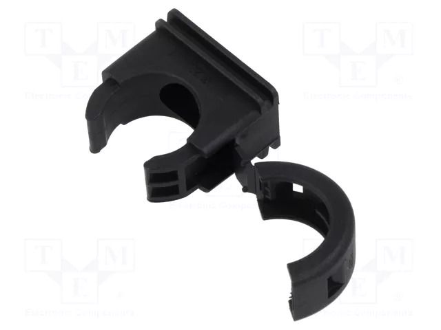Bracket; polyamide; HelaGuard; black; UL94V-2; Size: 20; -50÷135°C HELLERMANNTYTON AFCP20-PA66-BK