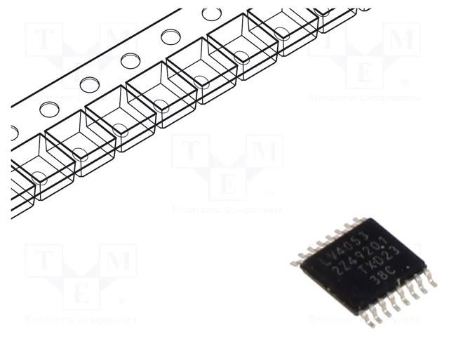 IC: analog switch; switch; SMD; TSSOP16; 1÷6VDC; LV; reel,tape NEXPERIA 74LV4053PW.118