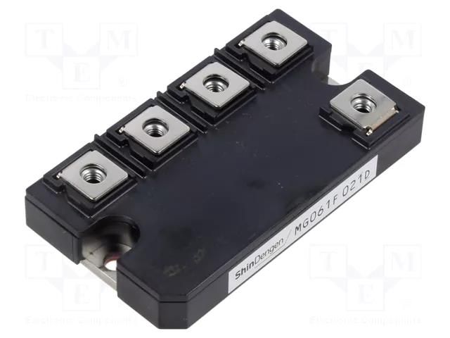 Bridge rectifier: three-phase; 1.6kV; 200A; screw; module; MG061 SHINDENGEN MG061F200160A-4500