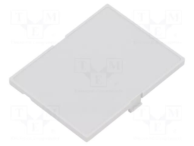 Front panel; light grey; 1597 HAMMOND HM-1597D2MPRH