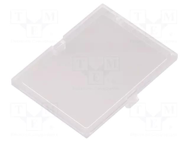 Front panel; transparent; 1597 HAMMOND HM-1597D2MPRTPC