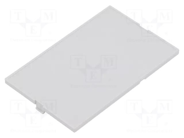 Front panel; light grey; 1597 HAMMOND HM-1597D4MPRH