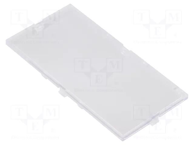 Front panel; transparent; 1597 HAMMOND HM-1597D5MPRHTPC