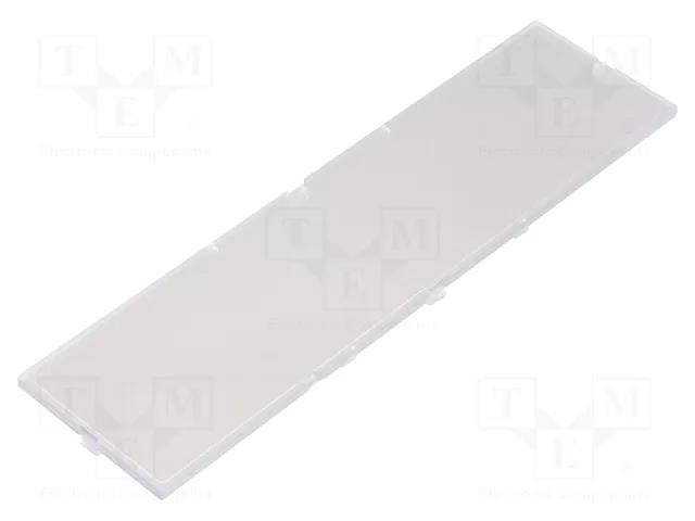 Front panel; transparent; 1597 HAMMOND HM-1597D9MPRHTPC