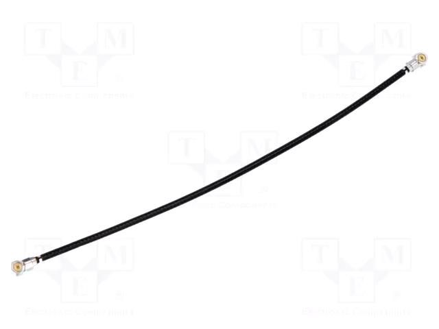 Cable; female; Len: 100mm; U.FL,both sides; Wire colour: black HIROSE UFL2LPHF6088N2TA10