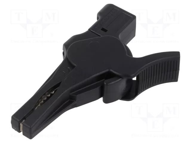 Crocodile clip; 32A; 1kV; black; Grip capac: max.34mm SCHÜTZINGER SAK9230NI-SW