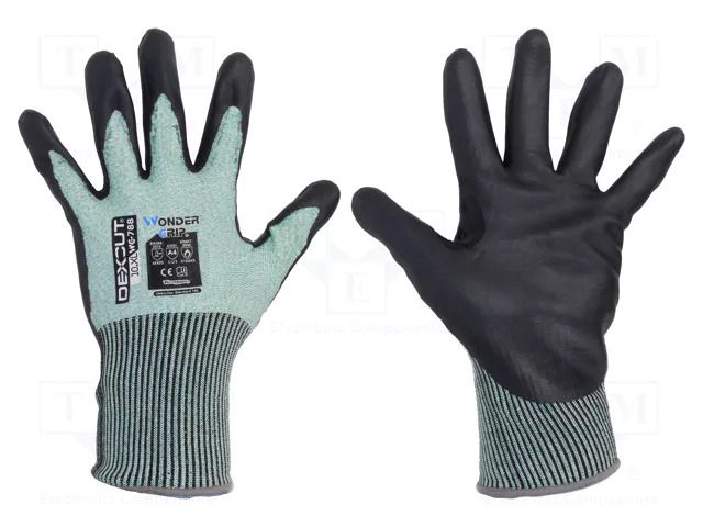 Protective gloves; Size: 10,XL; green; Dexcut WONDER GRIP WG-788-XL/10