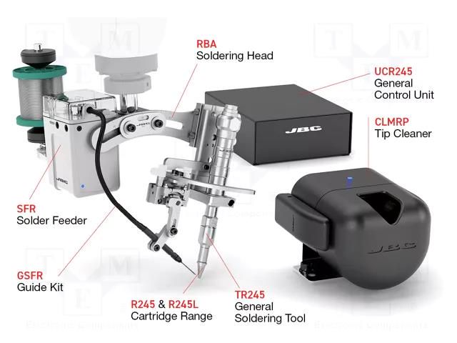 Soldering set for robot; manual tips change; 0.5÷1.5mm JBC TOOLS JBC-HM245-5A