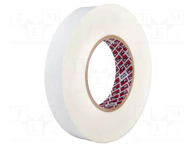 Tape: heat transfer; W: 19mm; L: 16.5m; Thk: 0.25mm; 1W/mK; white PPI PPI-TC250-19-16.5