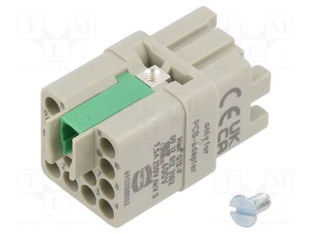 Han Q12-F for PCB-Adapter HARTING 09120123102