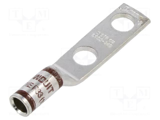 Tip: ring tube; 3/8"; crimped; for cable; copper alloy; 2AWG PANDUIT LCD2-38D-Q