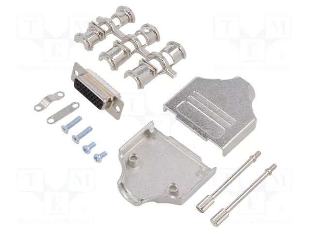 Connector: D-Sub HD; PIN: 26; plug; female; straight; soldering ENCITECH MHDM-15-HDS26-K