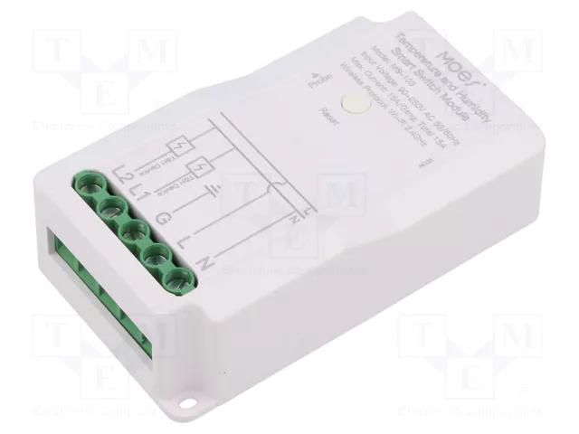 Wireless temperature sensor; 90÷250VAC; Ch: 2; WIFI MOES MS-103-TH-WIFI