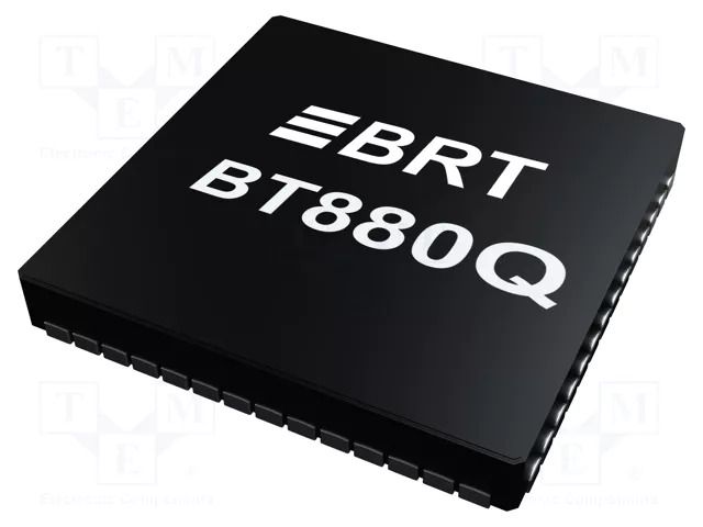 IC: multimedia controller; 3.3VDC; SMD; VQFN48; EVE HMI BRIDGETEK BT880Q-T