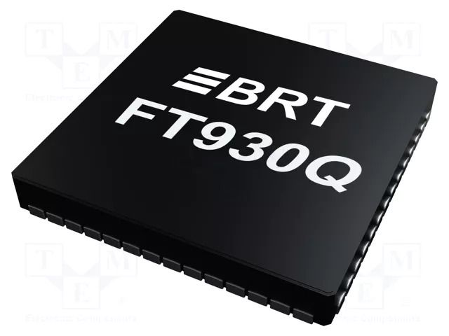 IC: microcontroller; QFN68; 32kBSRAM,128kBFLASH; 16bit timers: 4 BRIDGETEK FT930Q-T