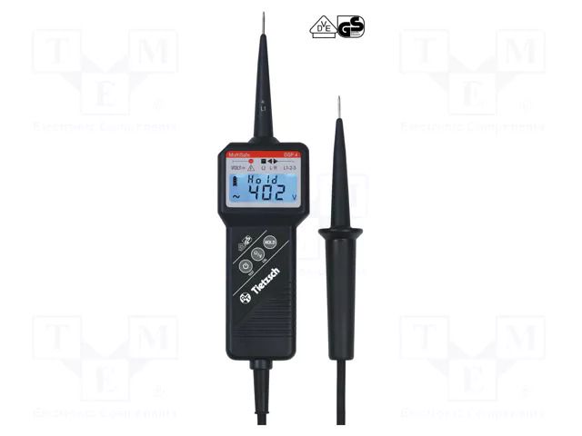 Tester: electrical; LCD; VAC: 24÷1000V; VDC: 24÷1500V; 1Ω÷2MΩ; IP65 TIETZSCH TIZ-DSP-4