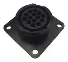 CIRCULAR CONNECTOR, RCPT, 14POS, FLANGE 206043-1