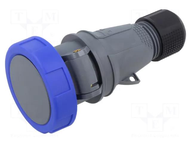 Connector: AC supply 3-phase; plug; female; 16A; 250VAC; IP&S; IP67 AMPHENOL 2CMA101119R1000