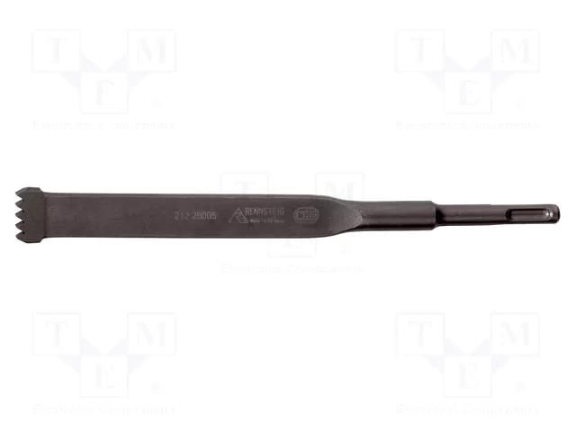 Toothed chisel; for concrete; L: 250mm; SDS-Plus®; Tipwidth: 20mm RENNSTEIG REN.21225005